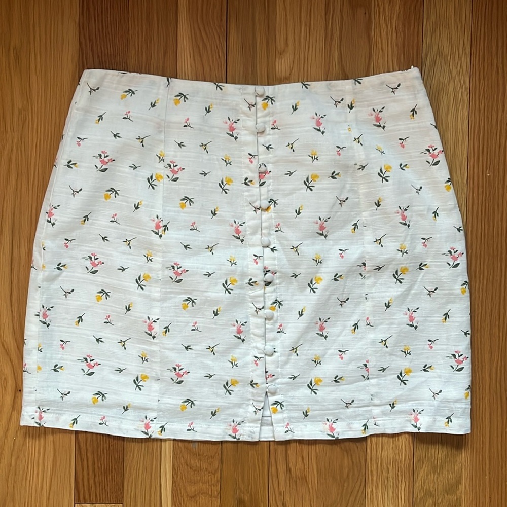 Floral Mini Skirt